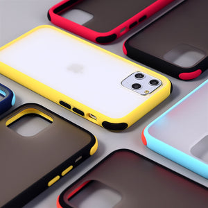 Silicone Bumper Matte Transparent Phone Case